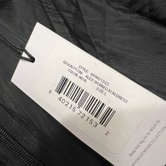 WHO WHAT WEAR COLLECTION Alex Shirred Minidress - L - Picture 6 of 7